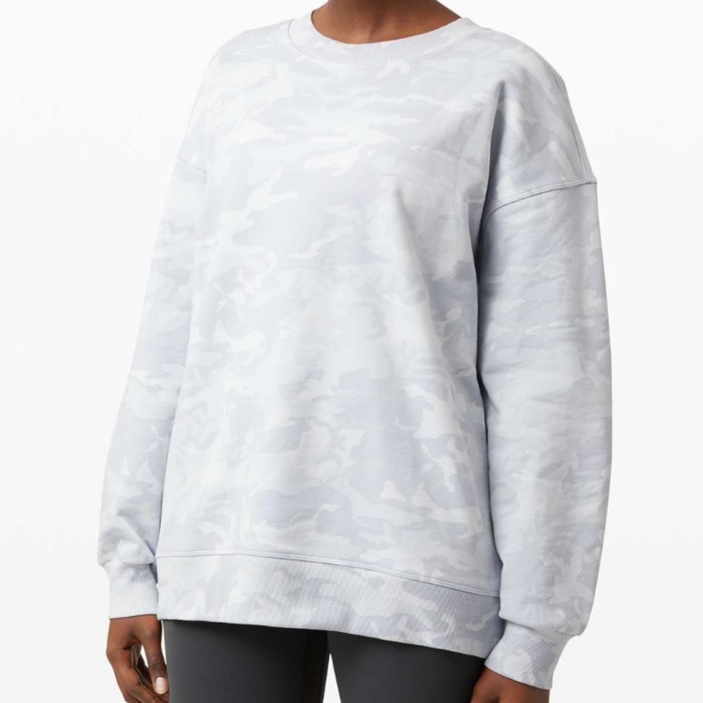 Lululemon Perfectly Oversized Crew Incognito Camo Alpine Sweatshirt 10